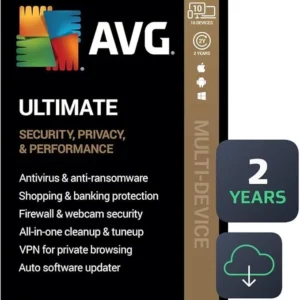 AVG Ultimate 2024 | Antivirus+Cleaner+VPN | 10 Devices, 2 Year Subscription [Download]